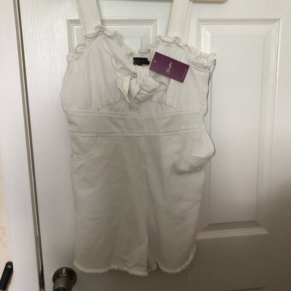 White cotton romper